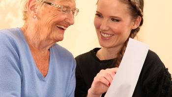 Carer with older person in Leeds North