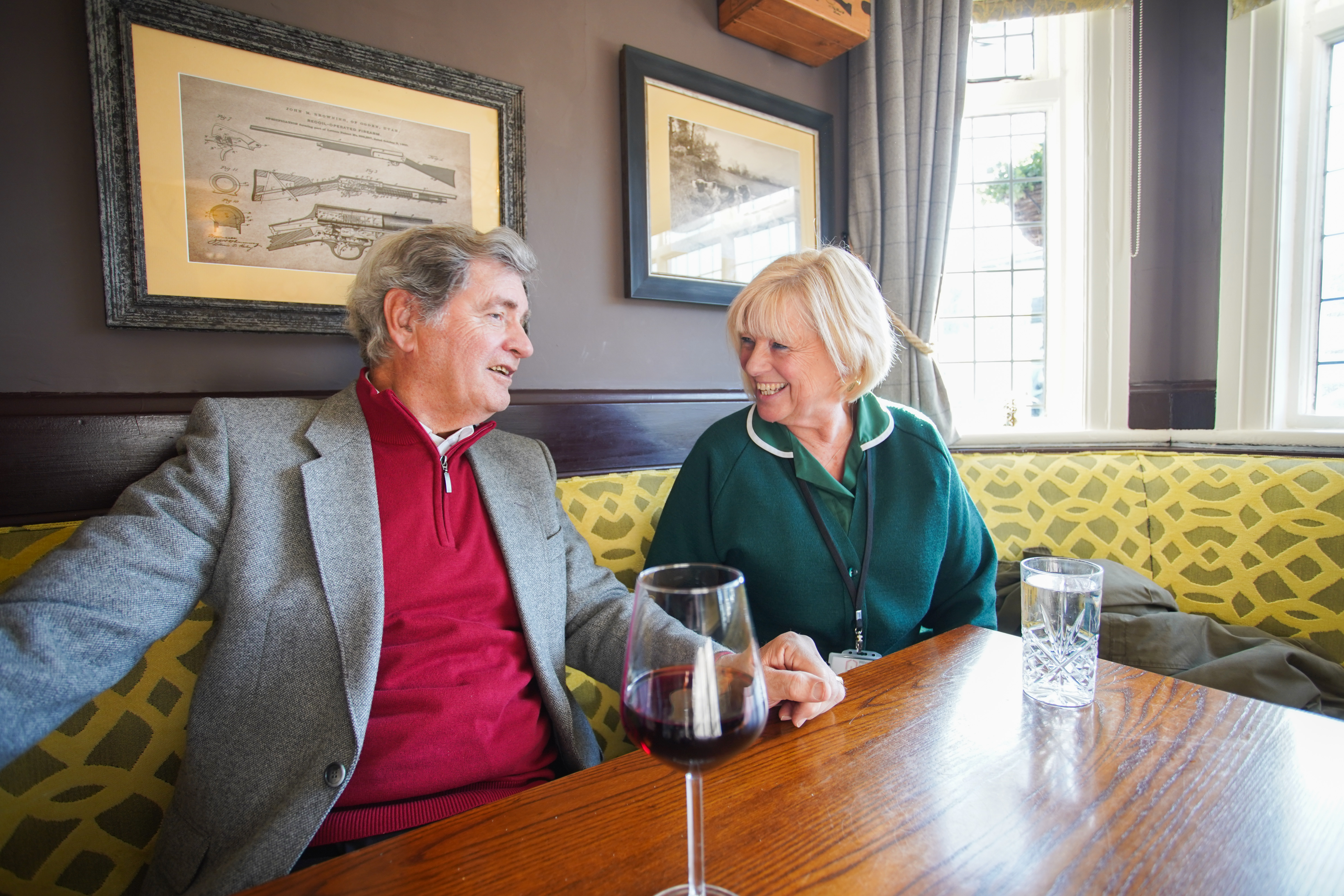 Carer and Client together in the community.