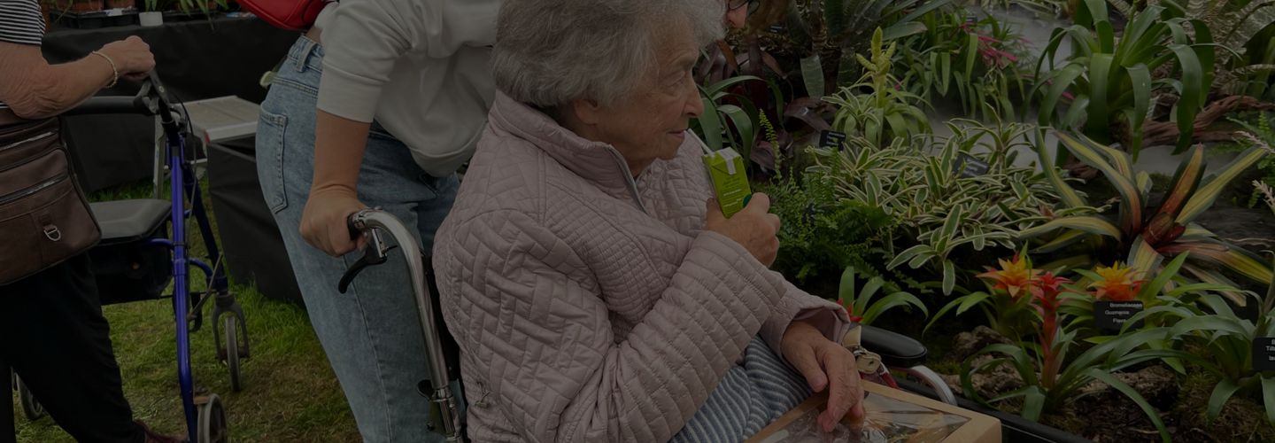 Caregiver with Dementia Patient