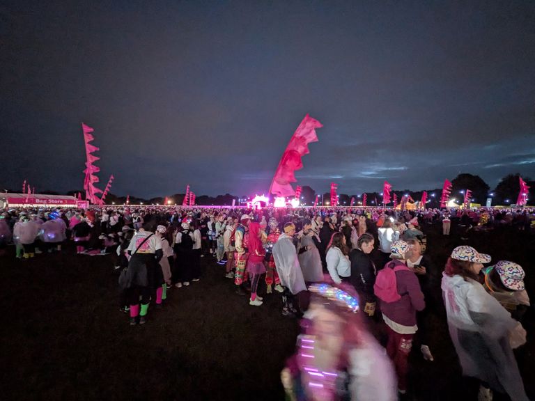 Participants at the Moonwalk Arena