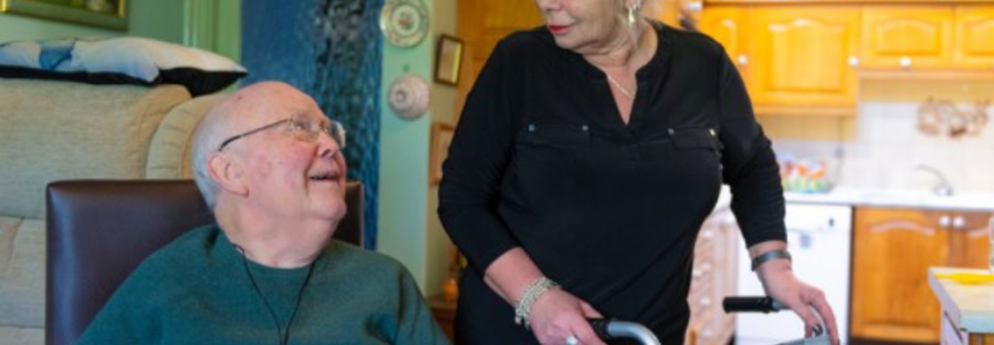 Live-in carer with client