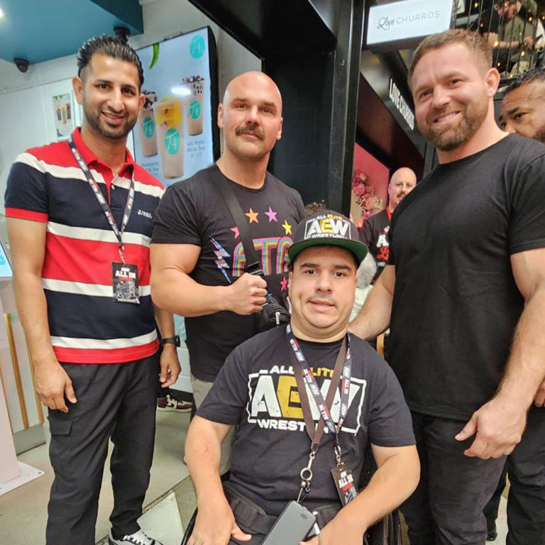 Stewart and Naveed attending an event together