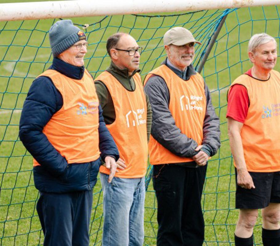 havant clients and caregivers playing football