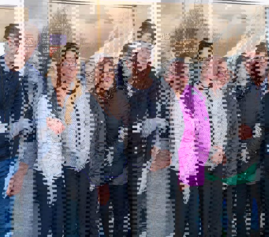 Right at home staff group photo