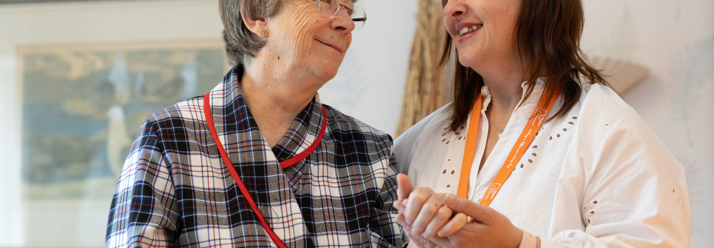 Client and CareGiver supporting each other