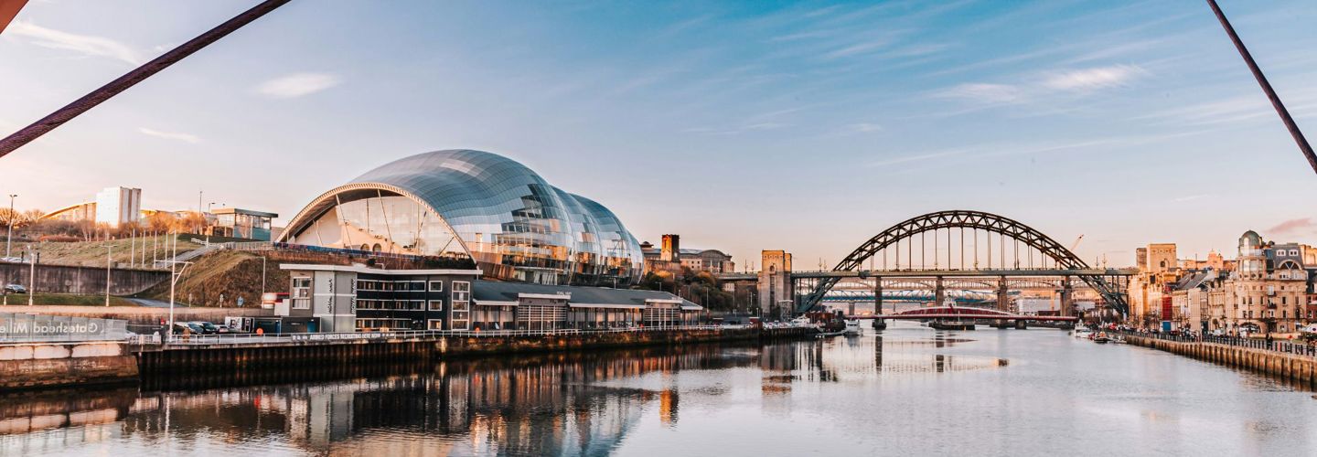 newcastle waterfront on river tyne