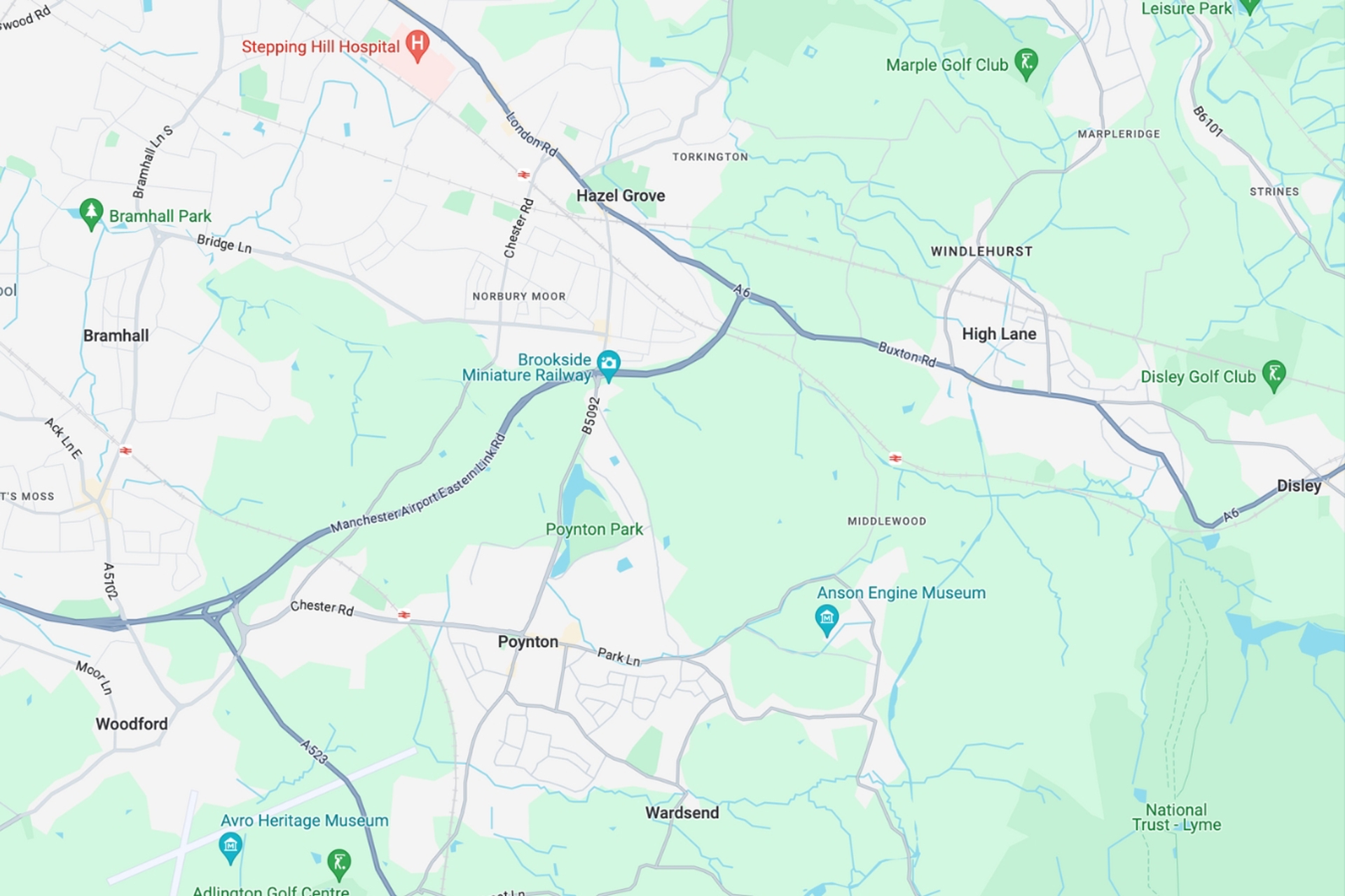 map-of-stockport-right-at-home-cheshire-east-providing-at-home-care-services-throughout-stockport