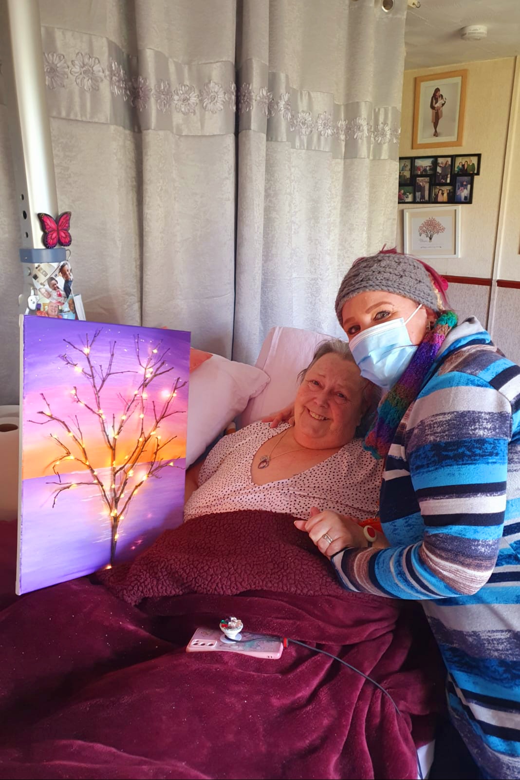 North Somerset Client Carole with her CareGiver Sammy