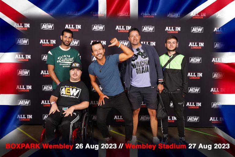 Stewart and Naveed attending a wrestling event