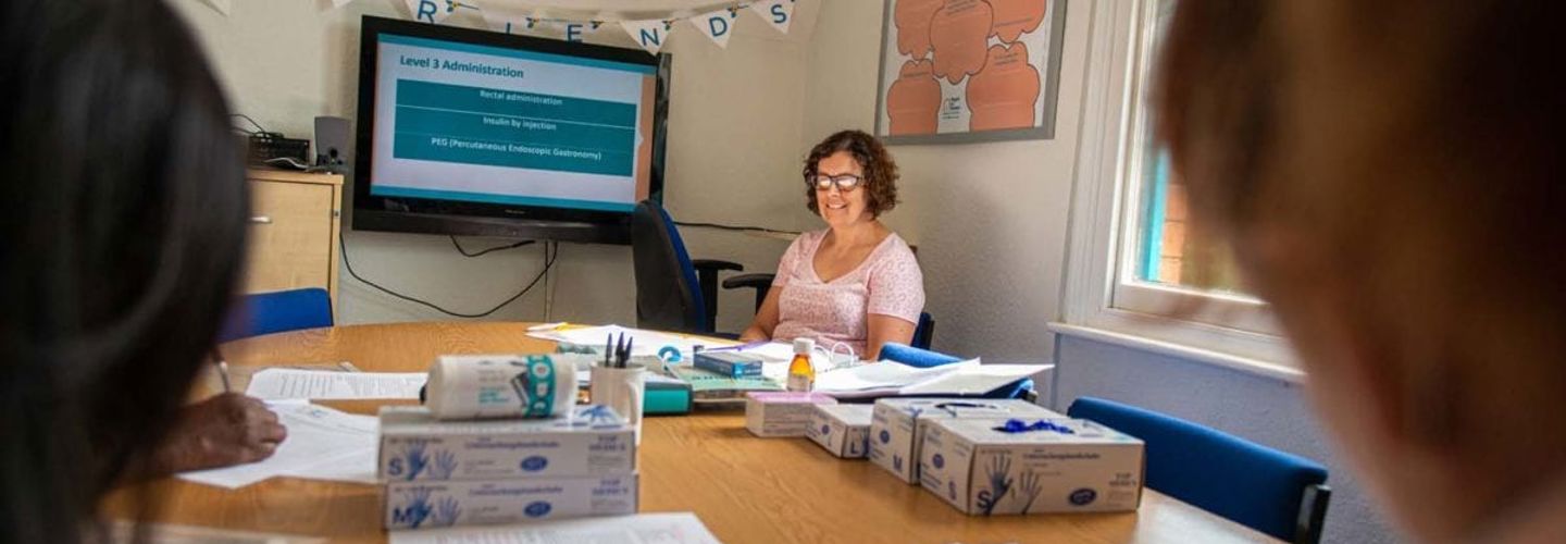 CareGivers receiving training