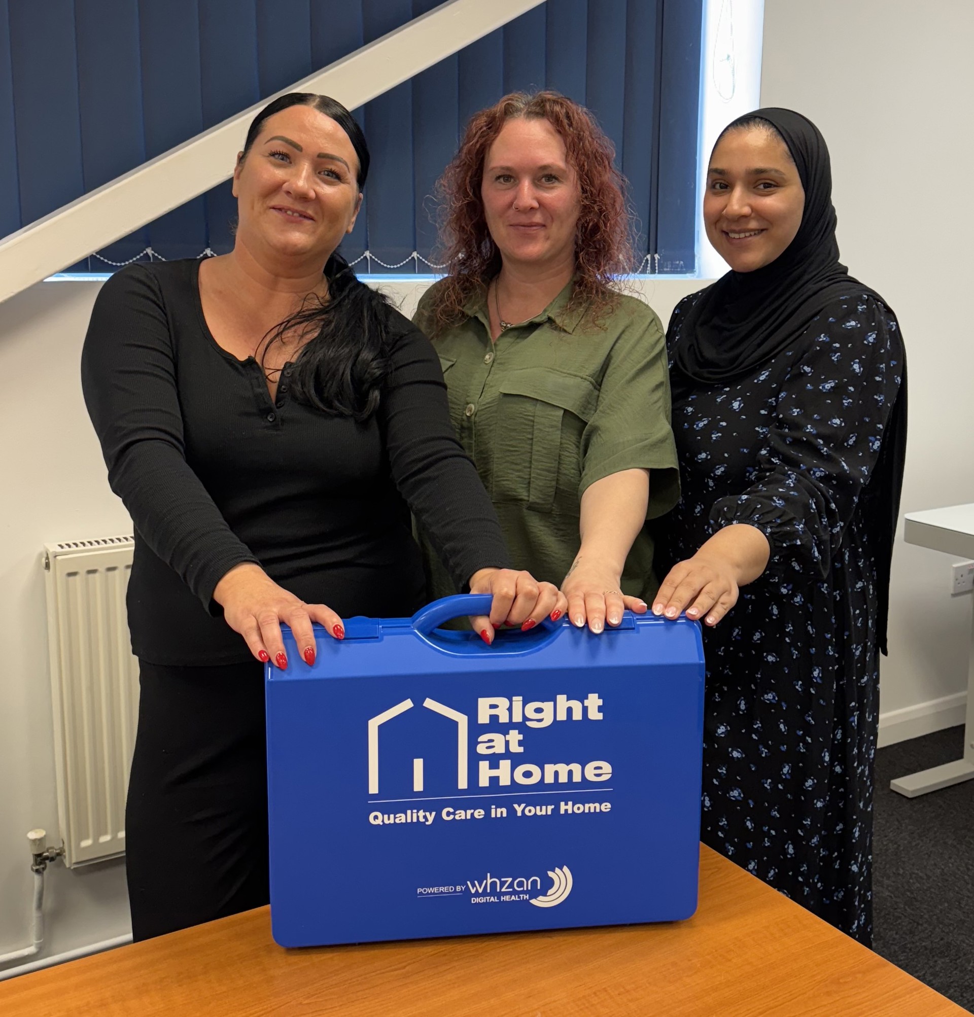 Senior CareGivers L-R; Sally, Rachel and Farhaana.