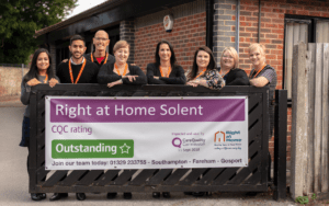 Picture of Right at Home Solent Team outside the Fareham Office