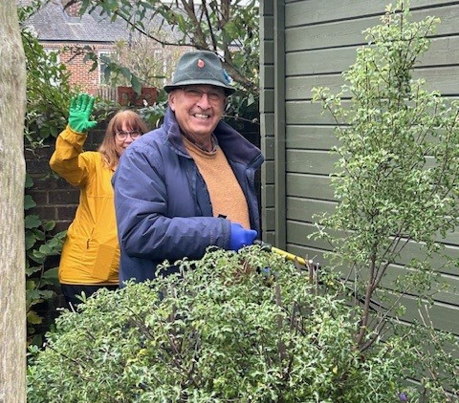 havant homecare clients and caregivers gardening
