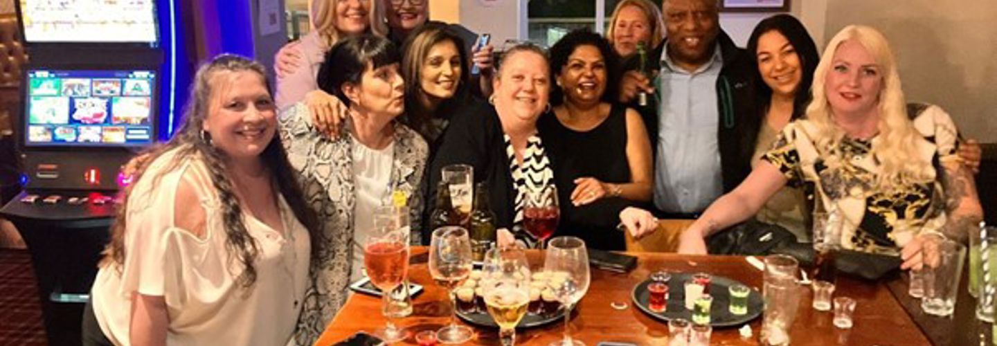 Image of CareGiver birthday celebration drinks