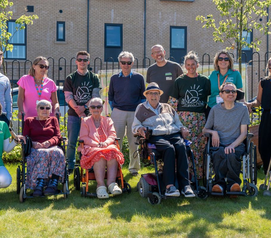 clients, carers and organisers at big green picnic