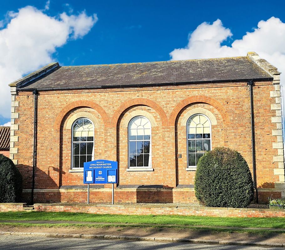 methodist church on sunny day in long bennington