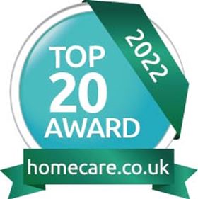 Homecare top 20 award logo 