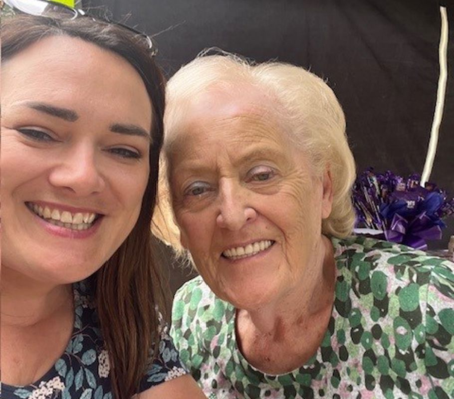 Teresa with her Carer