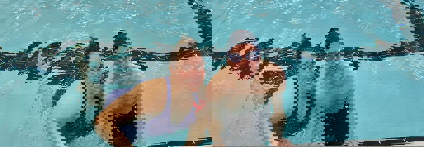 Supported swimming at Grange Paddocks for less-abled people