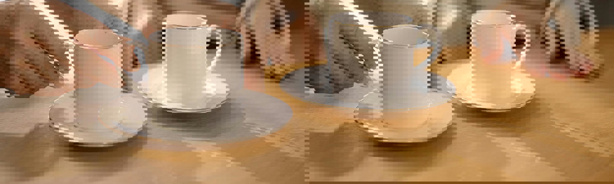 Sharing a cup of tea