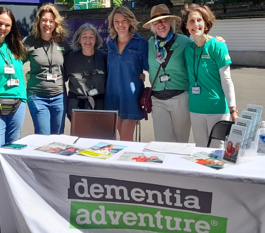 volunteers enjoying cricket