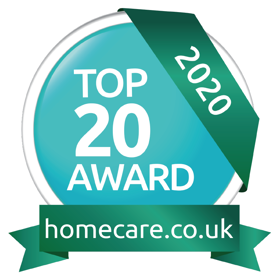Homecare top 20 award logo