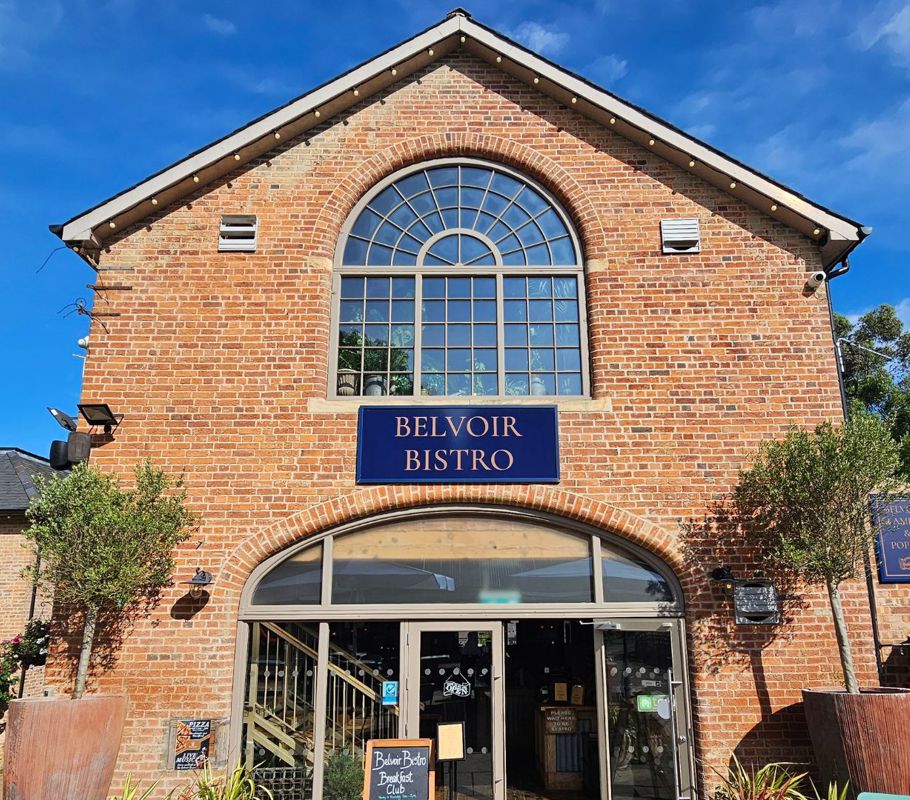 belvoir bistro entrance in engine yard