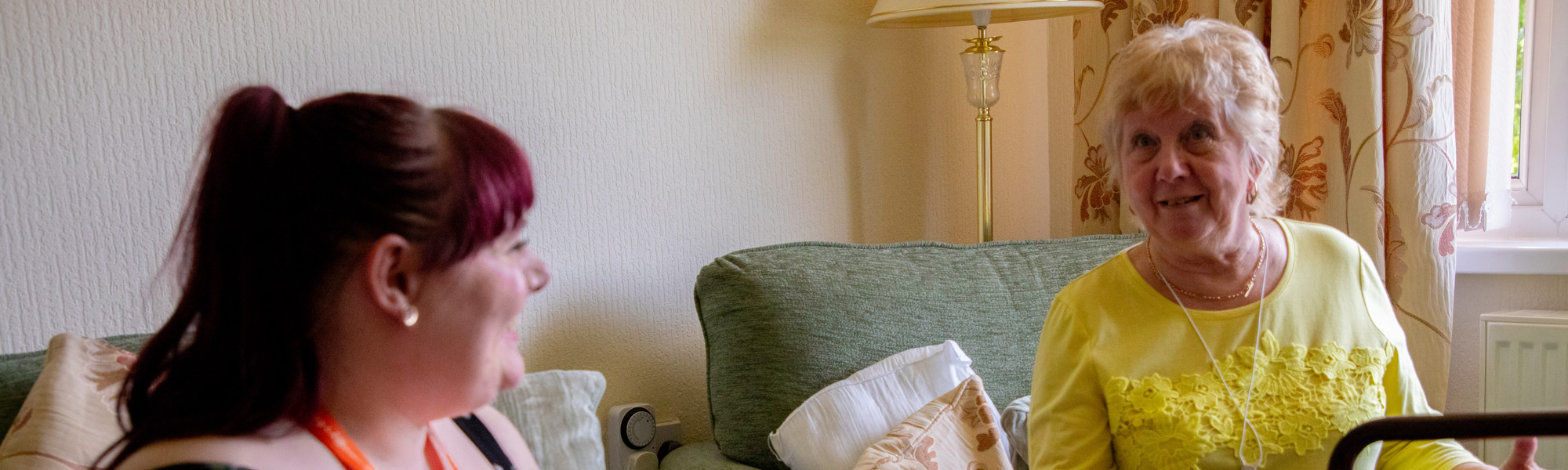 Client at Home with a Carer