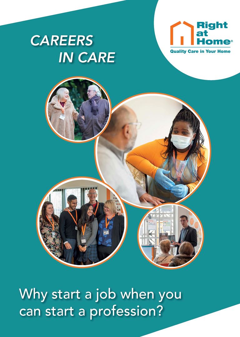 Careers in care brochure cover image 