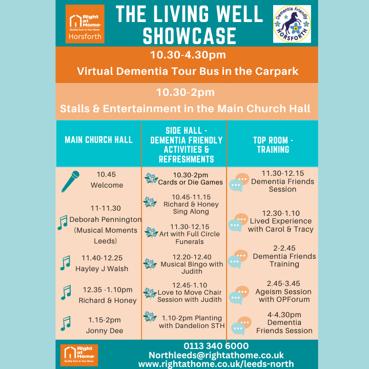 Horsforth Dementia Showcase Timings Right at Home Leeds North