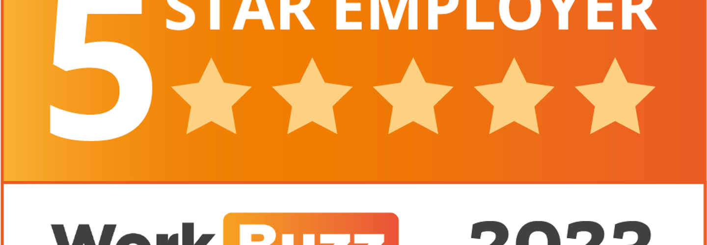 WorkBuzz 5 Star Award