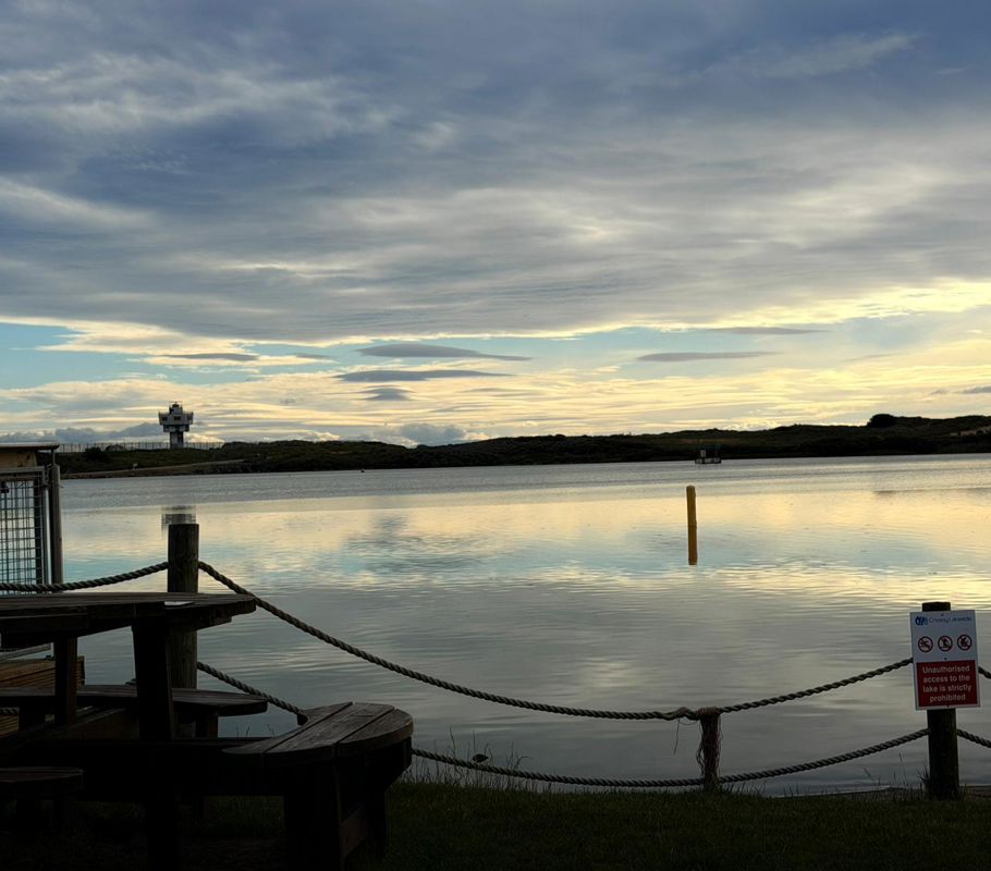 Evening view around Crosby Beach