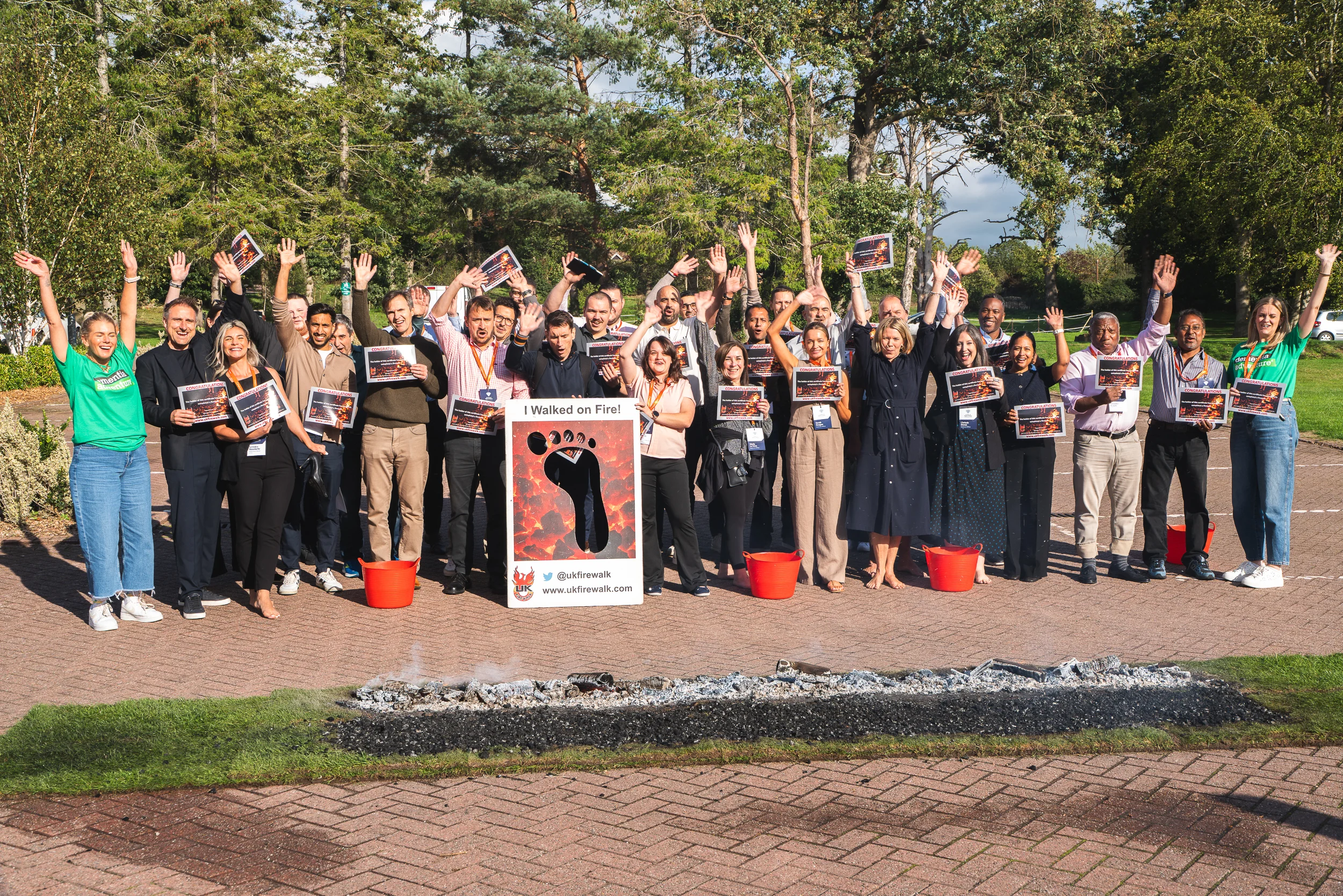 Firewalk group photo