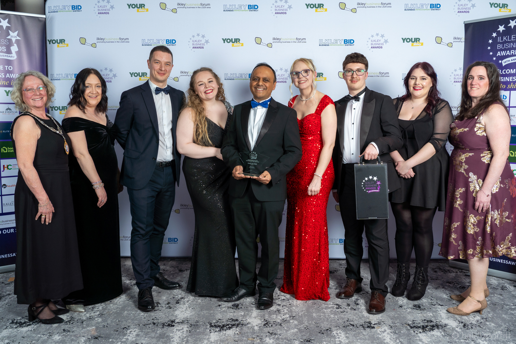 Team photo at the Ilkley Business Awards ceremony