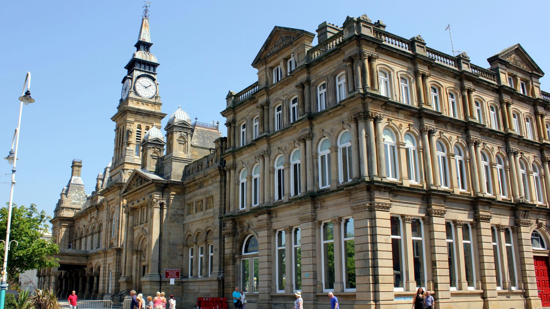 people outside atkinson art gallery