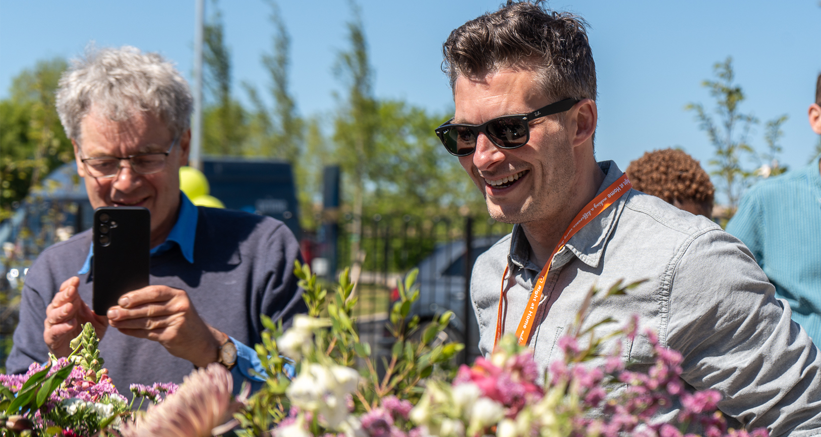 Clients and Care Professionals enjoying a day out