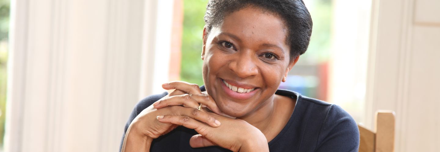Woman smiling