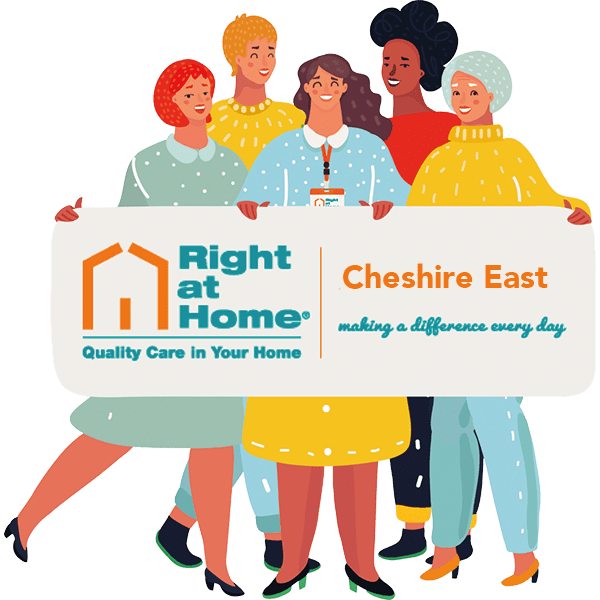 an-illustration-of-a-group-of-smiling-care-workers-that-deliver-in-home-care-services-in-stockport,-wilmslow-and-macclesfield