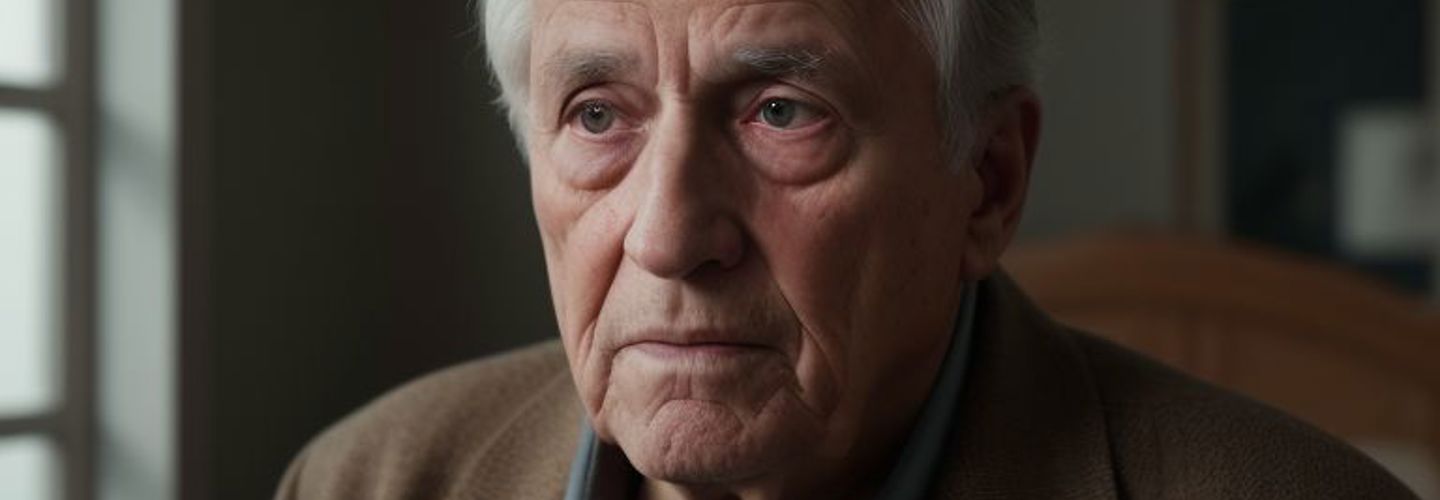 An elderly man living with Dementia.