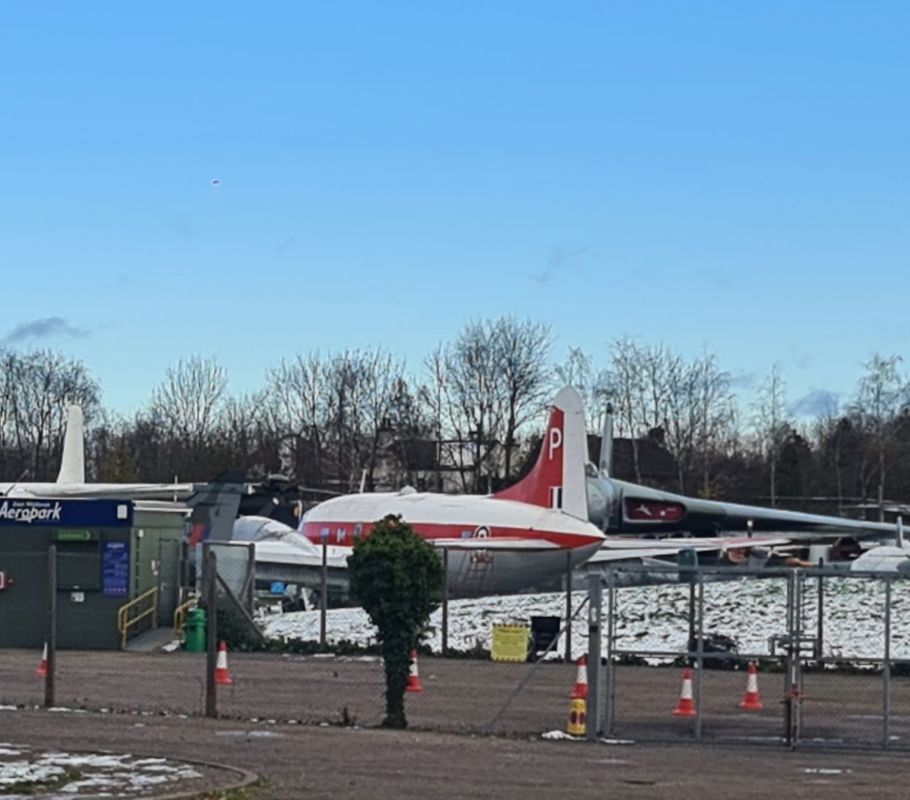 planes in aeropark in castle donington
