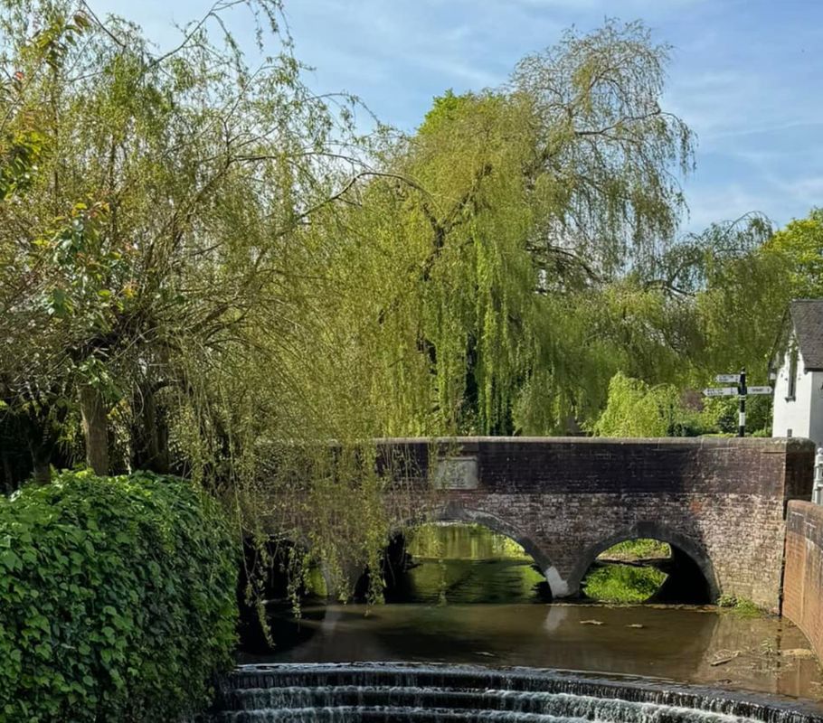bridge and waterway in Rolleston
