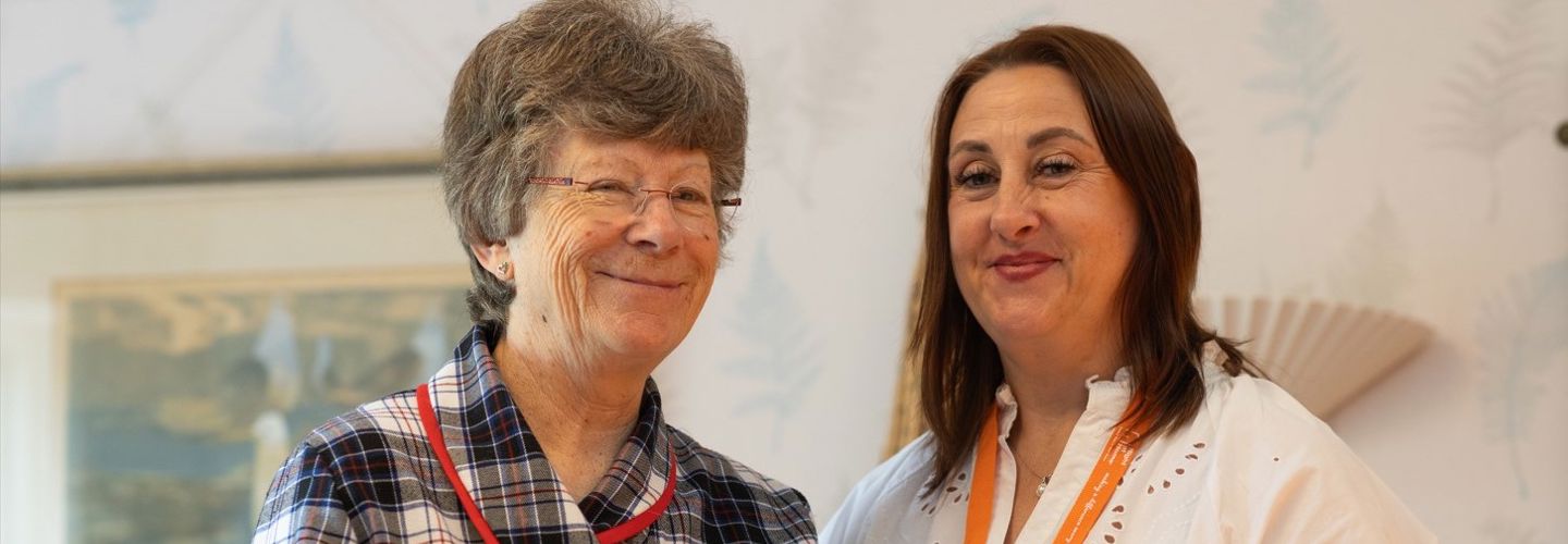 CareGiver and client talking indoors