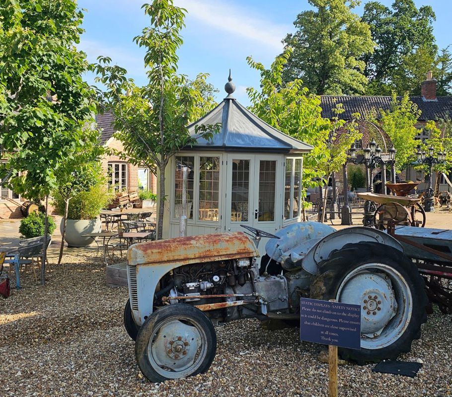 tractor display in engine yard, vale of belvoir