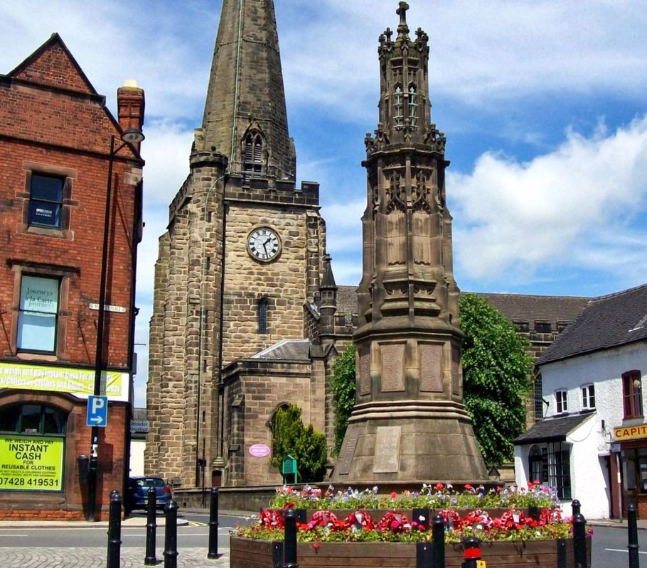 church and landmarks in uttoxeter