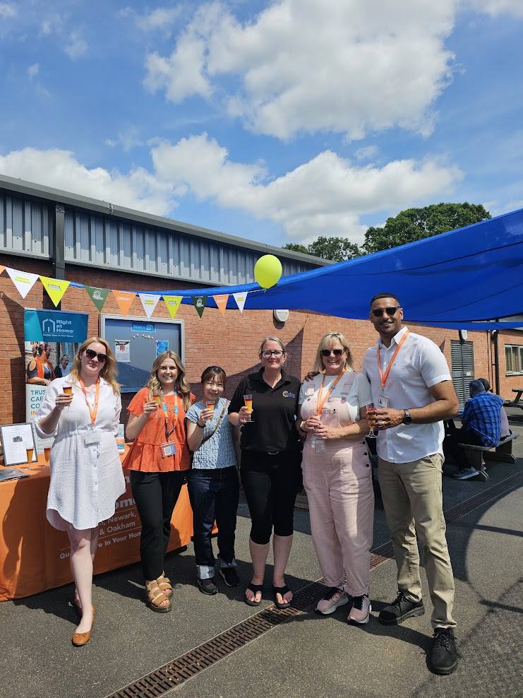 right at home care professionals at big green picnic